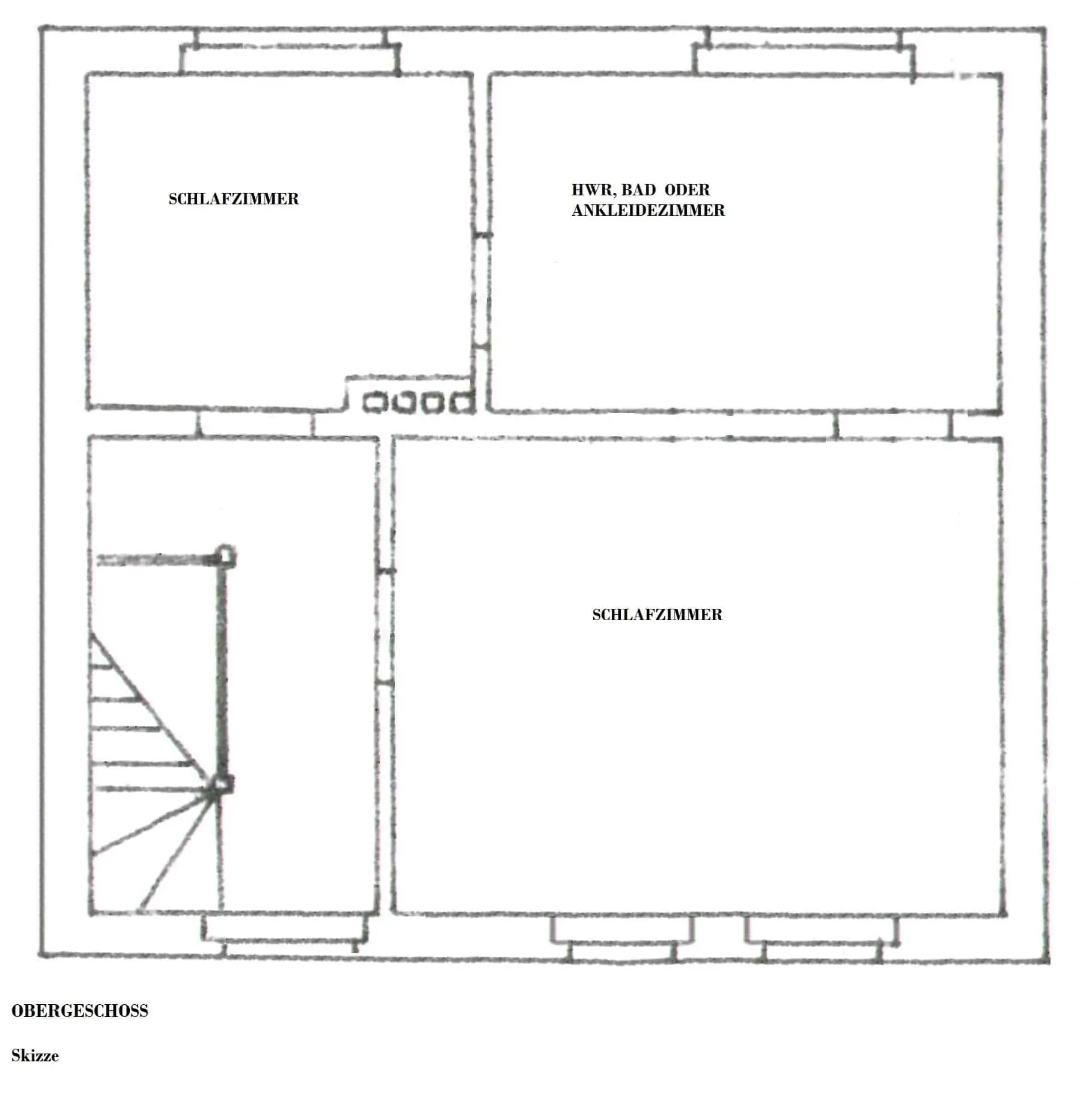 Grundriss Obergeschoss