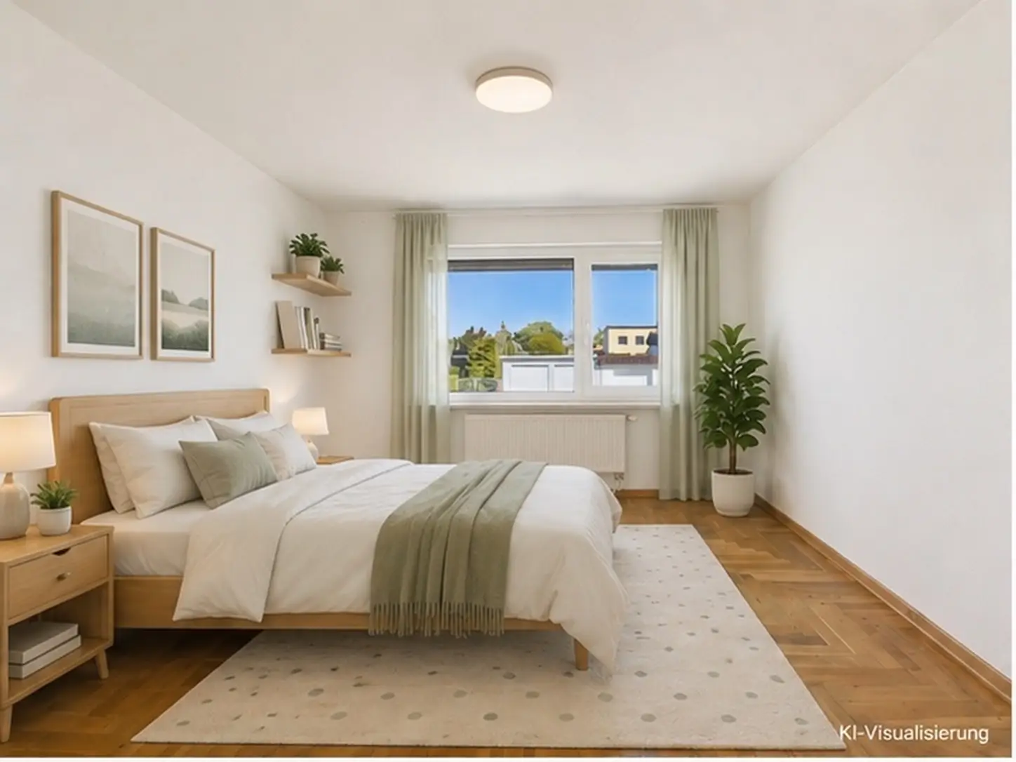 KI bearbeitetes Zimmer