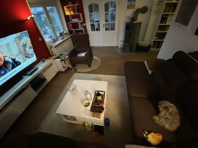 Kaminzimmer von Südwand gesehen