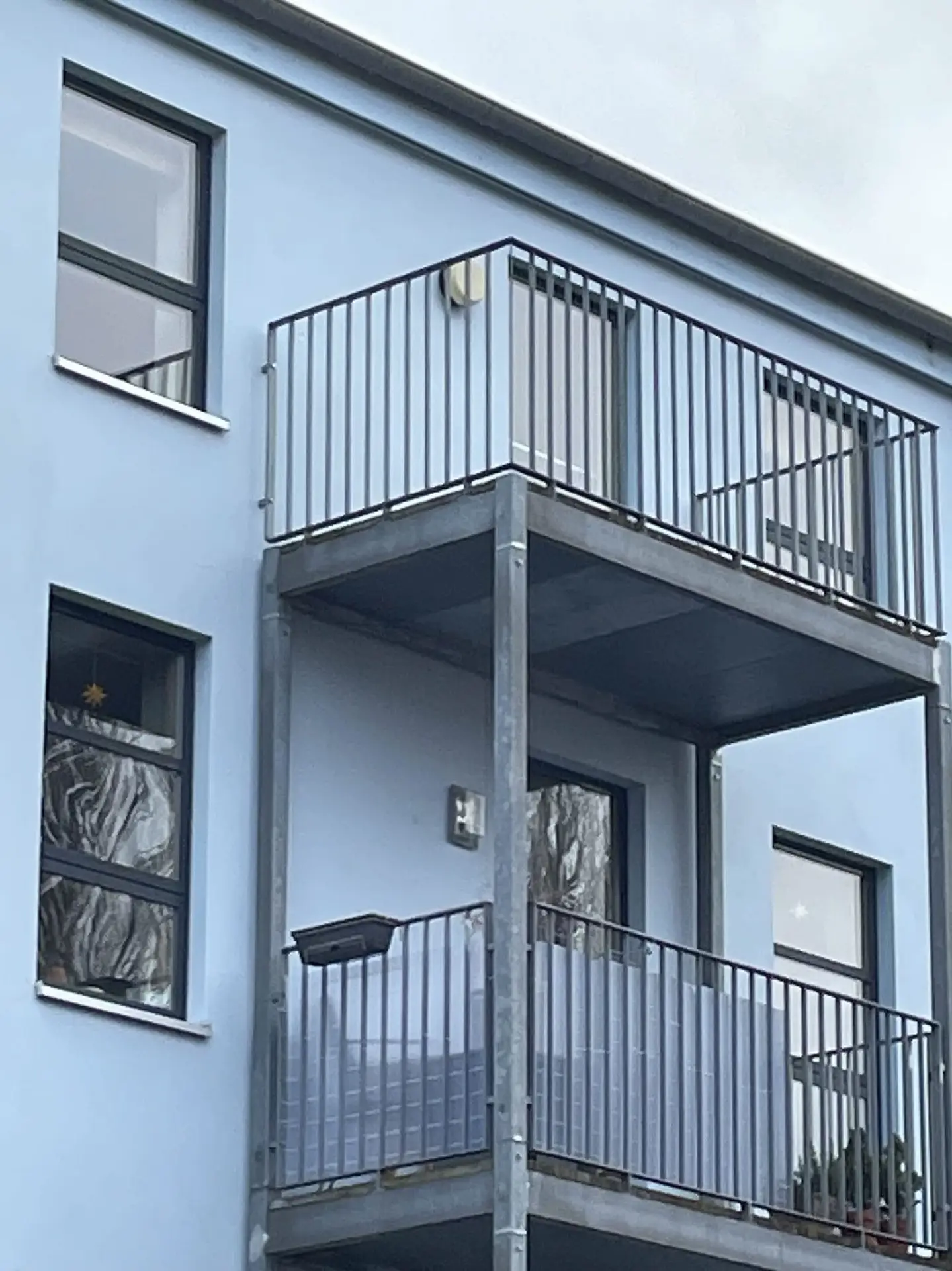 Blick auf das Hinterhaus - Balkon